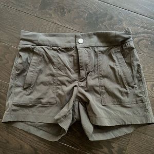 Athleta olive hiking shorts